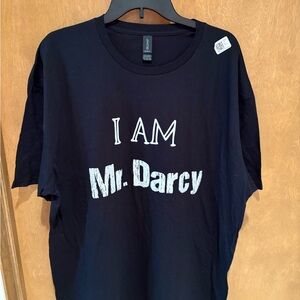 I AM Mr. Darcy Men’s Black Graphic Tee Size 2XL